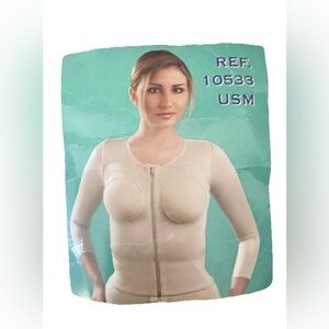 Annette Post Surgical Compression Vest L 3/4 Sleeve Zip| Cup A-C | Lipo Arm Lift